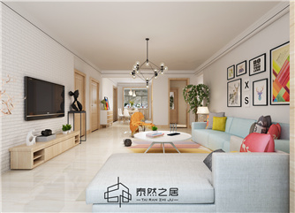 銀川湖畔嘉苑150㎡裝修效果圖|北歐風(fēng)格