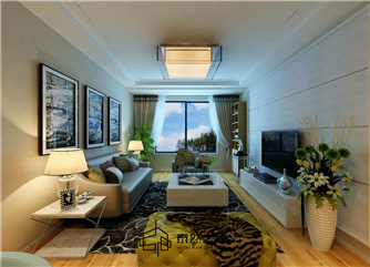 银川世茂倾城92㎡装修效果图|现代简约风格