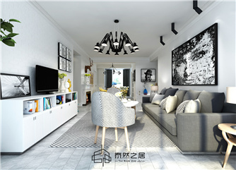 銀川西夏萬達(dá)廣場122㎡裝修效果圖|北歐風(fēng)格