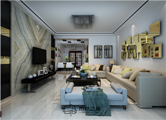 银川中房粹园98㎡装修效果图|现代简约风格