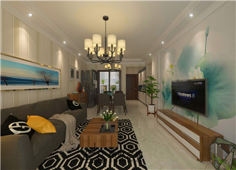 银川中海锦园85㎡装修效果图|现代简约风格