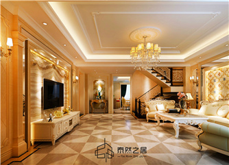 銀川香樹(shù)花城別墅230㎡裝修效果圖|歐式風(fēng)格