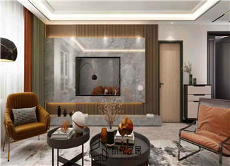 银川世茂悦玺152㎡装修效果图|现代轻奢风格