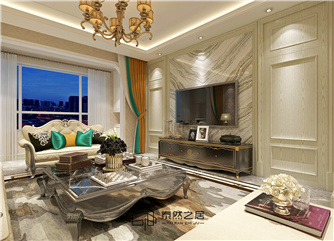 銀川建發(fā)楓林灣126㎡裝修效果圖|歐式風(fēng)格