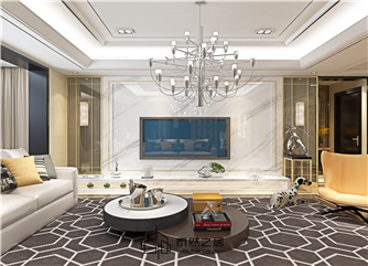 银川城市1号150㎡装修效果图|现代简约风格