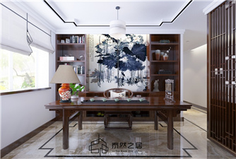 銀川潤發(fā)蘭庭140㎡裝修效果圖|新中式風格