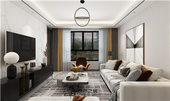 銀川中海瓏灣129㎡裝修效果圖|現(xiàn)代簡約風(fēng)格