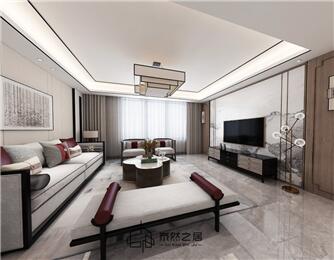 銀川世茂茂悅府144㎡裝修效果圖|新中式風(fēng)格