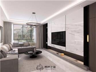 銀川公園華府144㎡裝修效果圖案例|現(xiàn)代輕奢風格