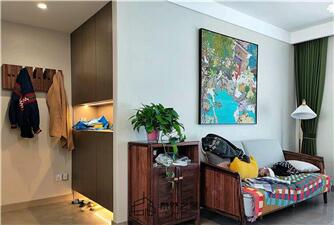 銀川綠地海珀蘭軒122㎡新中式混搭風(fēng)格|裝修實(shí)景圖