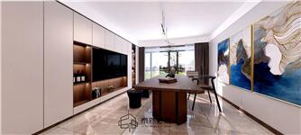 銀川親水花園165㎡裝修效果圖|現(xiàn)代輕奢風格