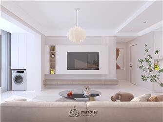 銀川嘉屋文宸府108㎡裝修效果圖|現(xiàn)代奶油風(fēng)格